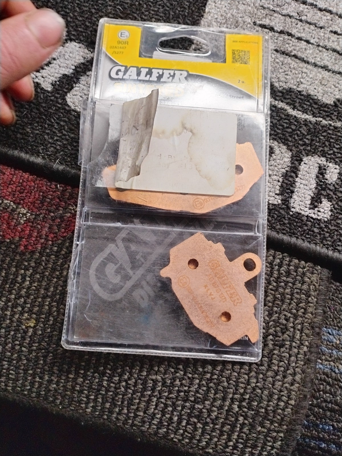 Yamaha r1 Galfer Sintered Brakes Glf00F Semi-Metallic Rear Brake Pads Set New