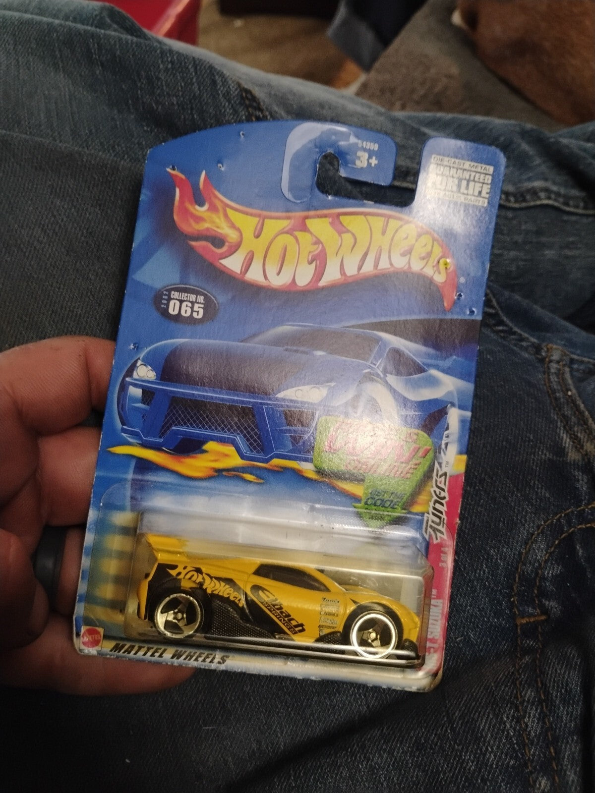 2002 Hot Wheels #65 Tuners Series 3/4 MS-T SUZUKA Yellow w/Chrome 3 Spoke Wheels