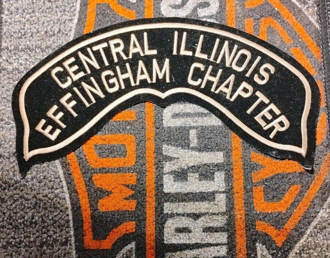Harley  Davidson ~~Central Illinois Effingham Chapter ~~ HOG Iron On Patch