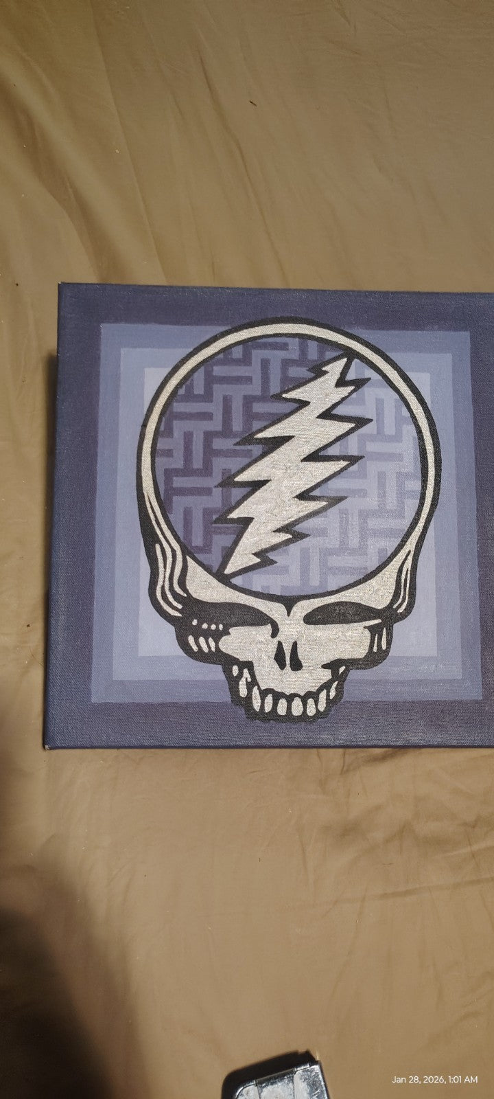Hand Painted Grateful Dead Still Your Face Painting One Of A Kind Art 