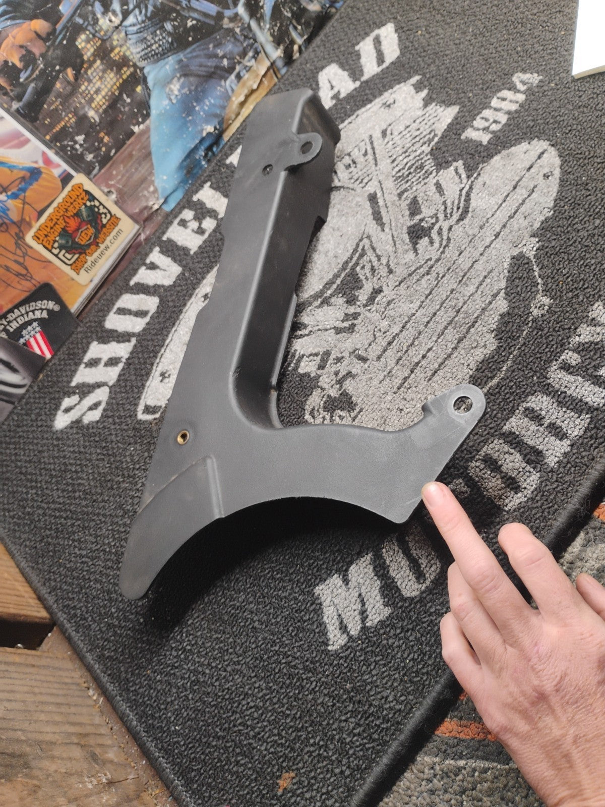 OEM Harley Davidson Softail Lower Belt Guard Cover Black 2000-2006