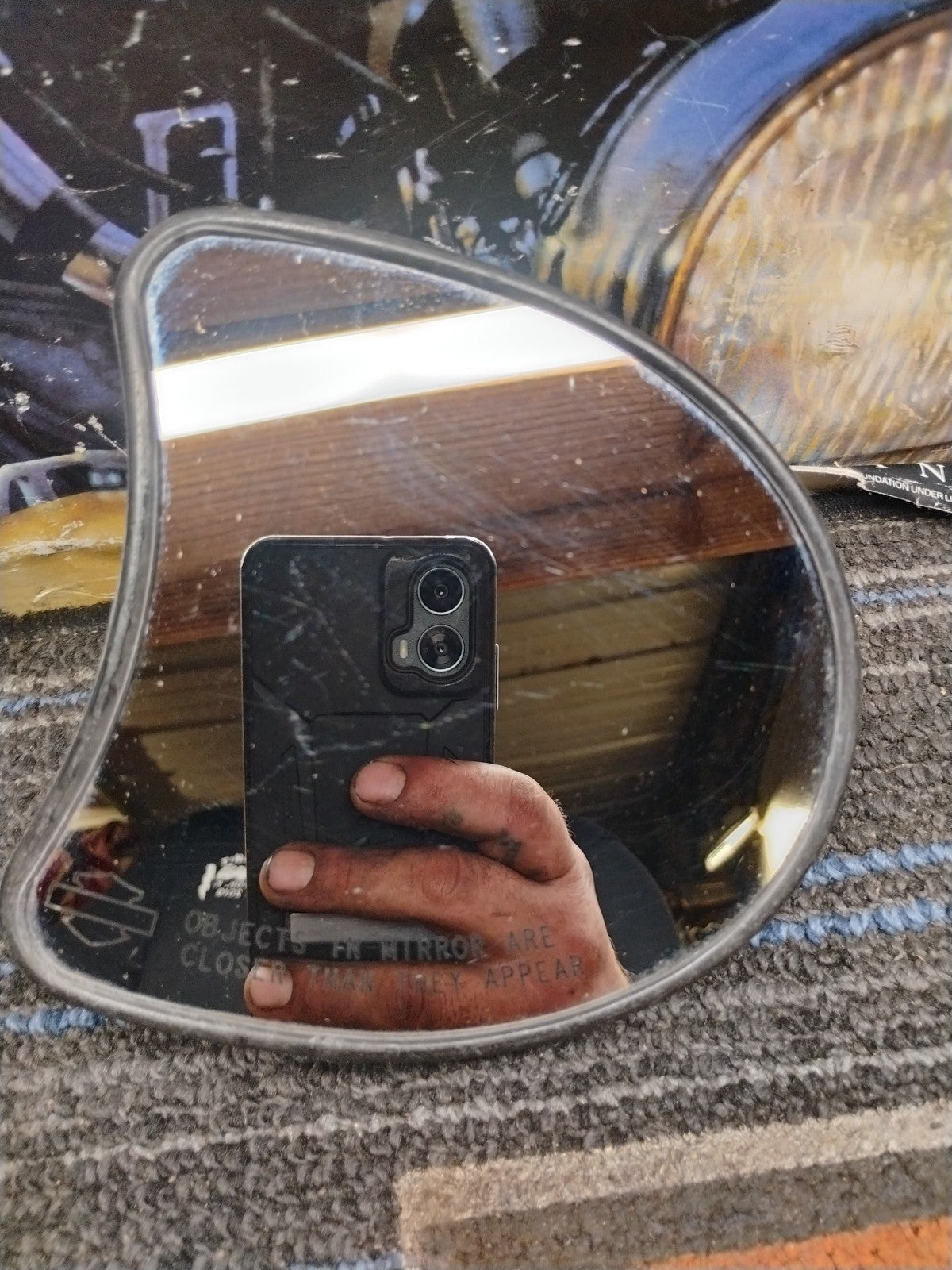 Genuine 09-20 Harley Davidson Touring Inner Fairing Mirrors USED Oem #2