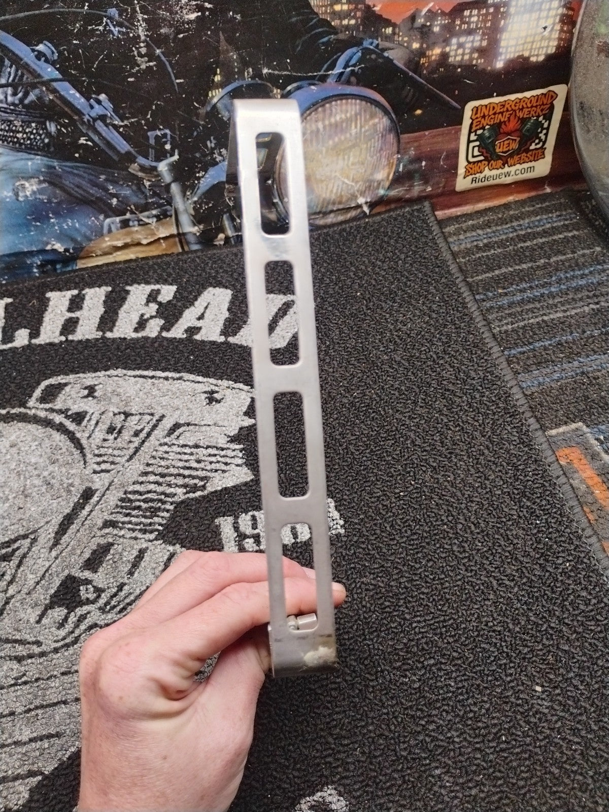OEM Harley-Davidson Battery Hold Down Strap Bracket Chrome Steel