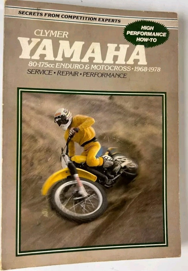 Clymer Yamaha 80-175cc Enduro Motocross 1968 to 1978 Service Repair Manual