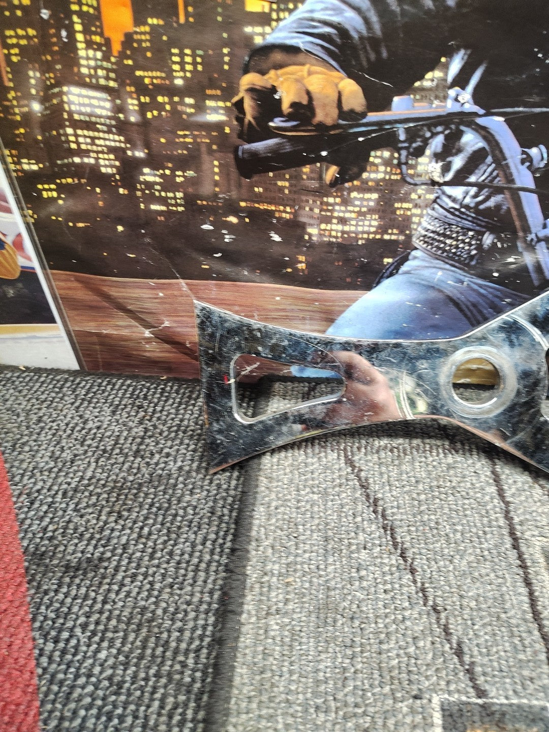 Rear Brake Caliper Mount License plate Bracket Harley Softail 87-99 Custom FXST