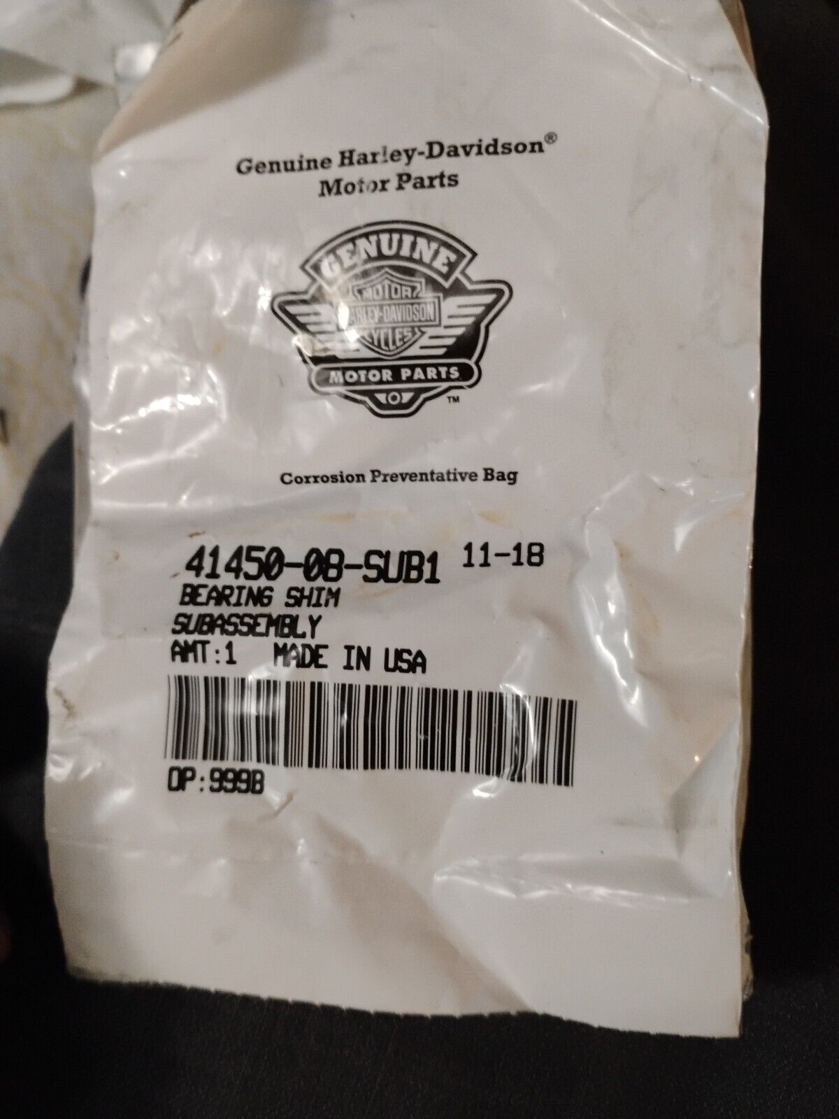 Harley Davidson Bearing Shim 41450-08-SUB1