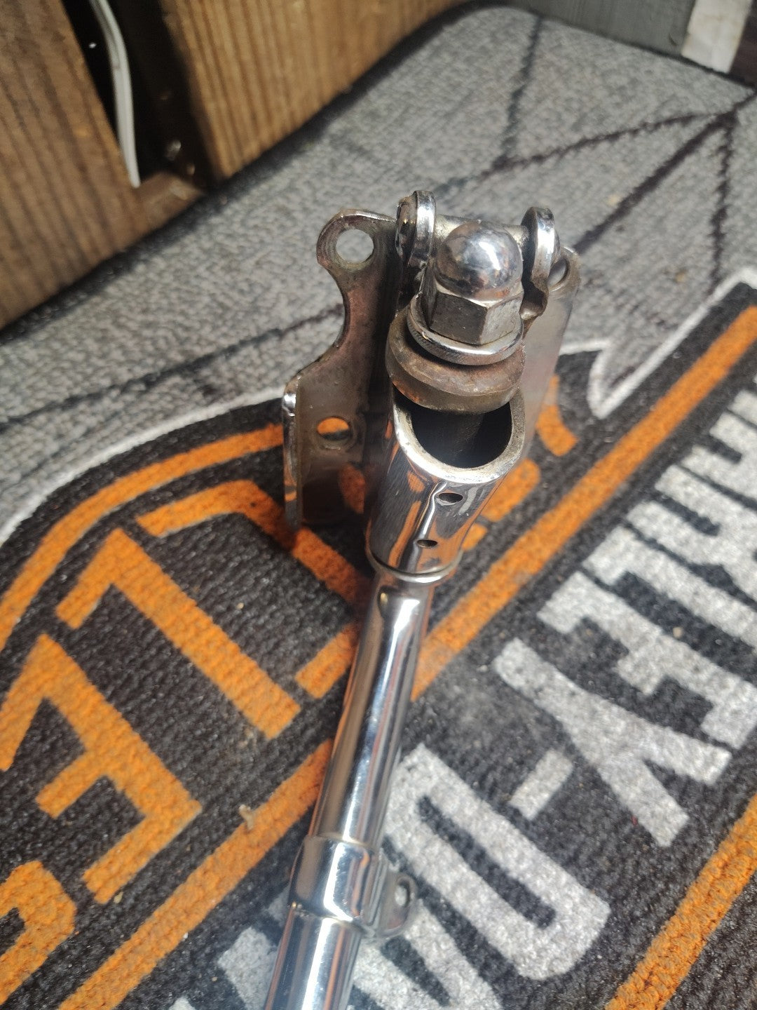 Jiffy Kickstand Assembly Chrome 2" Under for Harley Softail FXST 1984-1999