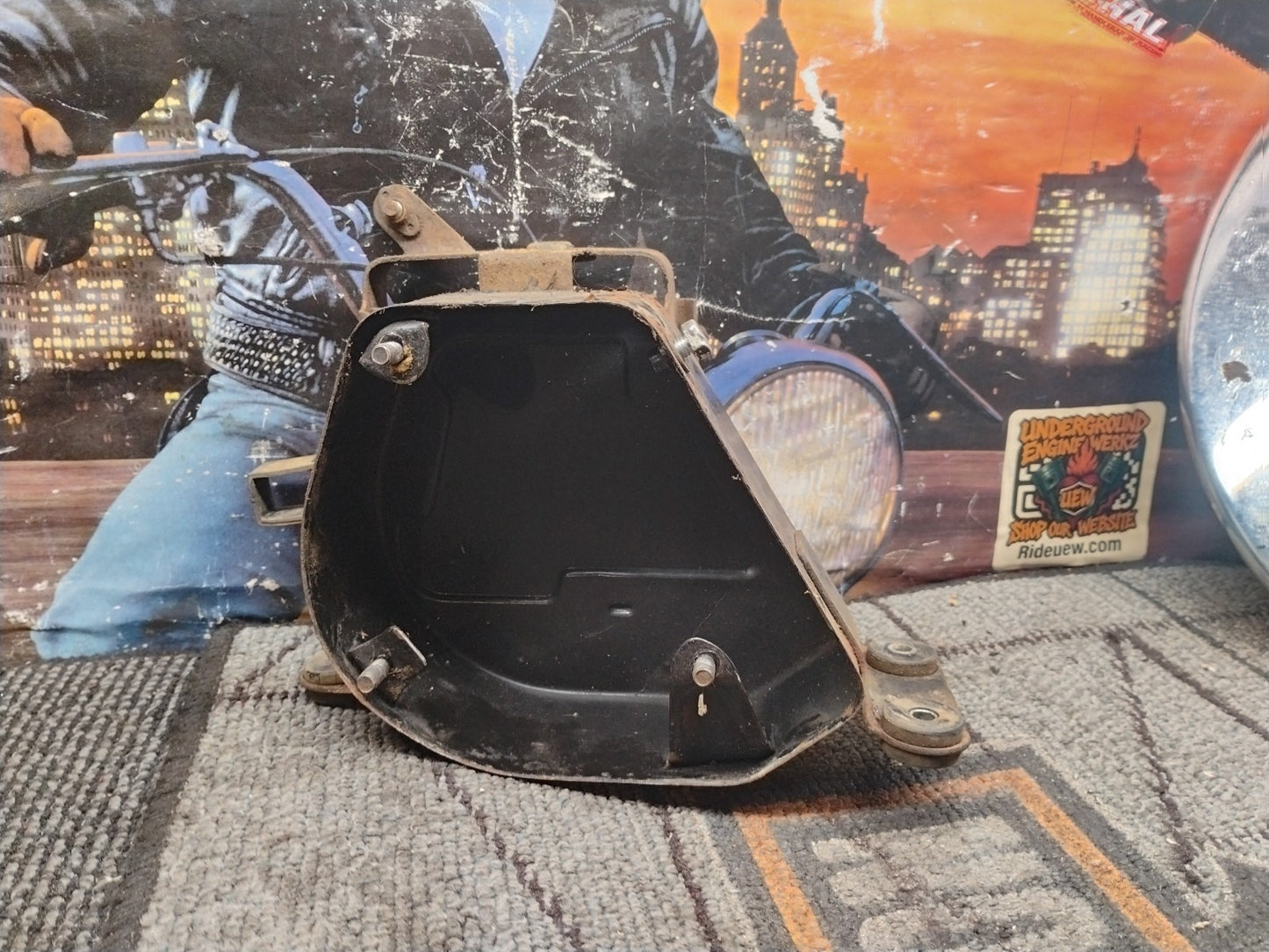 1974 CB 125S Airbox Air Filter Canister Battery Holder