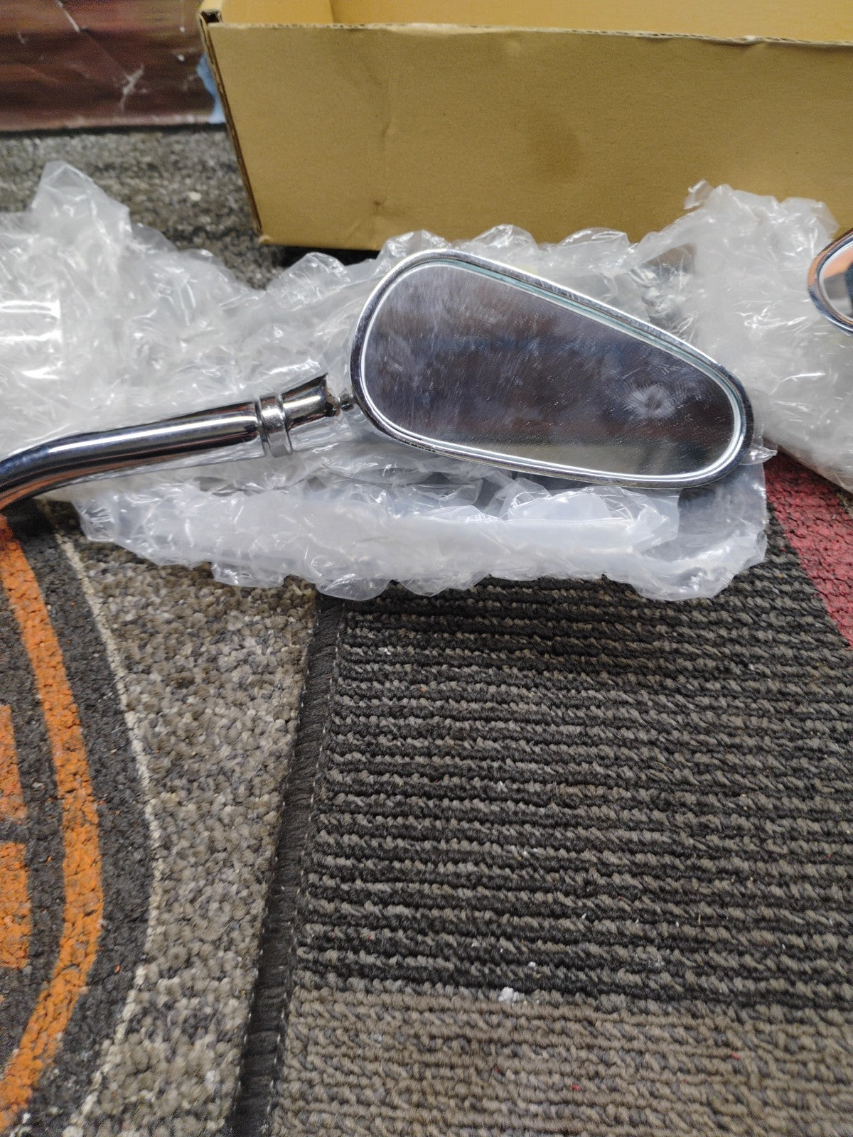 Chrome Billet Mirrors Harley Davidson Custom Bike Metric Motorcycles Bike 6007