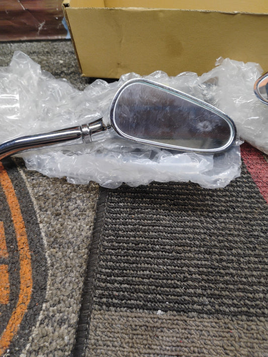 Chrome Billet Mirrors Harley Davidson Custom Bike Metric Motorcycles Bike 6007