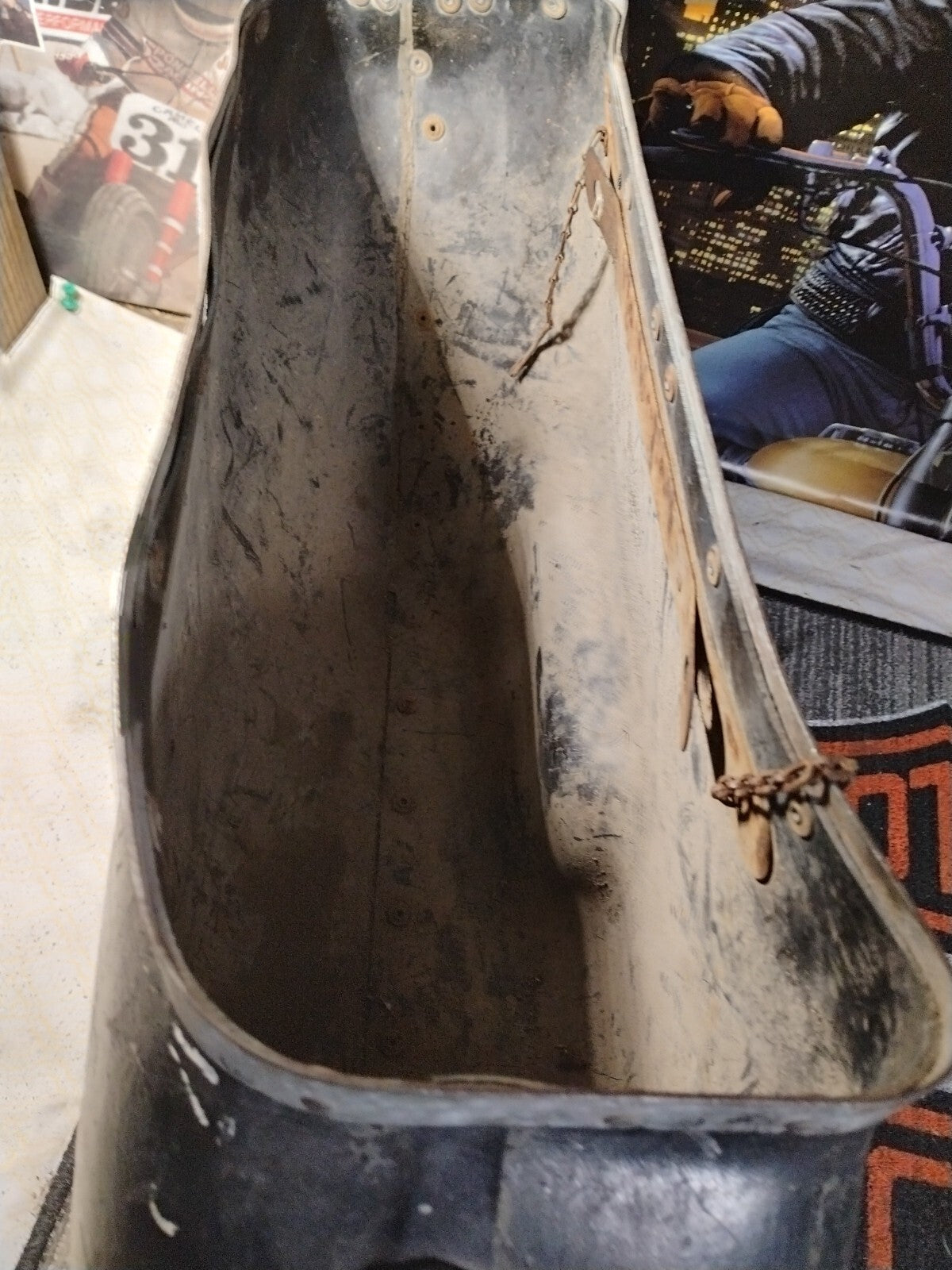 Genuine Harley 1957-1962 Big Twin Duo-Glide OEM  Left Bubble Bag 90851-54Type1 