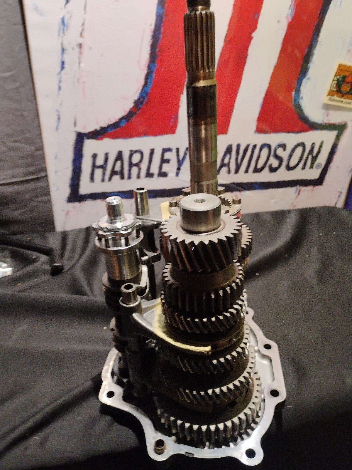 Harley Davidson Softail Touring Dyna Engine 6 Speed Transmission Gears & Forks