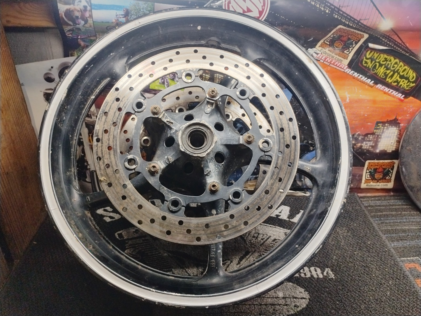 2014 Yamaha YZF-R6 Front Wheel Rim OEM Dual Disc