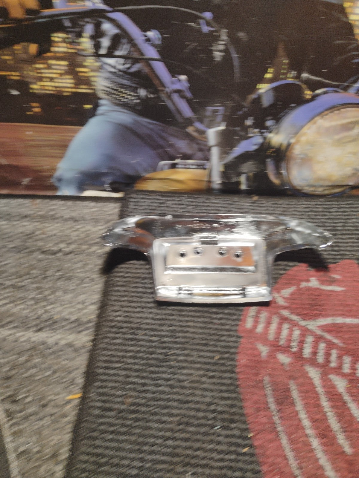 Harley Front Fender Chrome Trim Cover Light Lamp No Lens  1735-012 (#3)