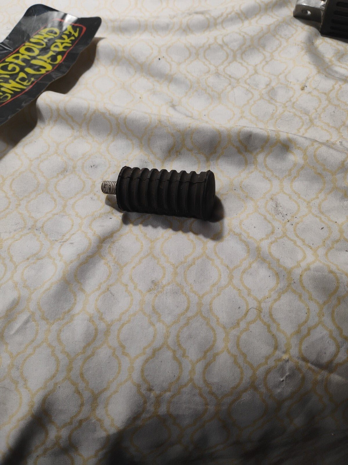 Harley Touring FXR Dyna Sportster & Softail Black Rubber Footpegs Footrests +Toe