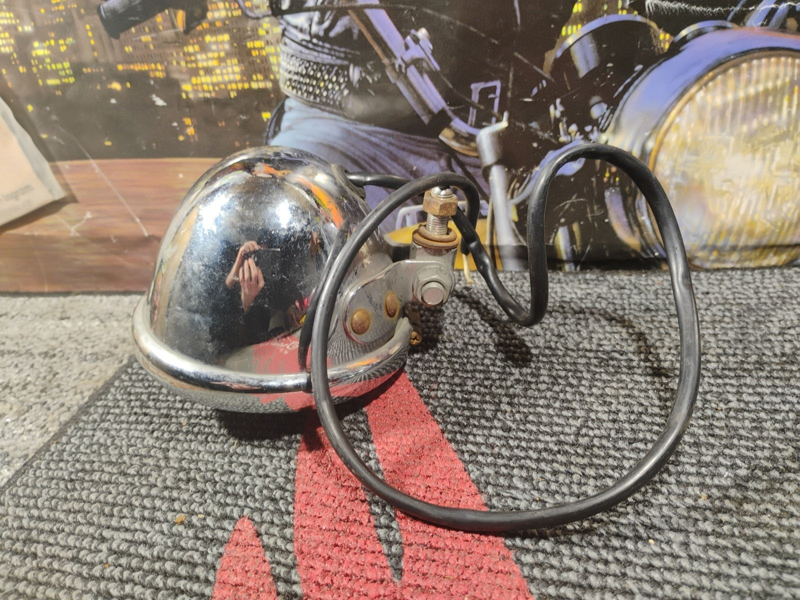 Harley Amber Fog Light Chrome