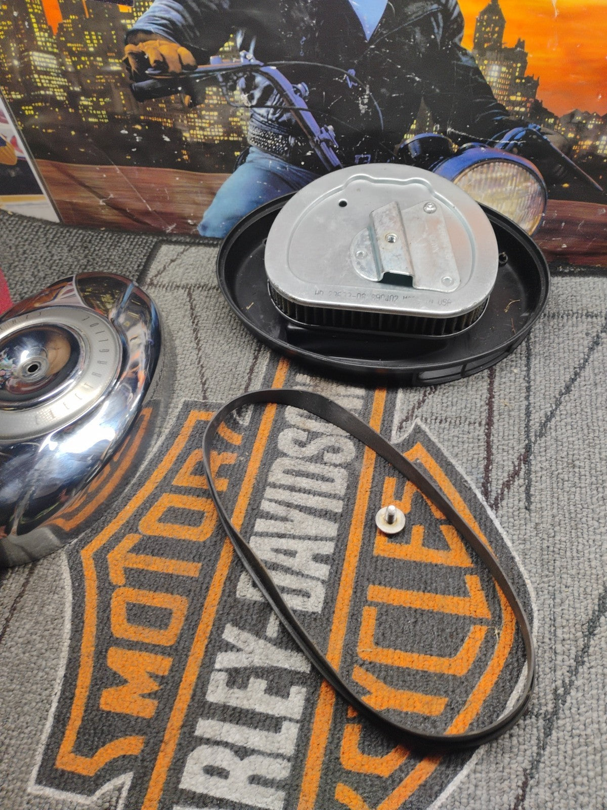 Harley 96CI 08 & Later Electra Glide Chrome Air Cleaner Assembly 29630-08