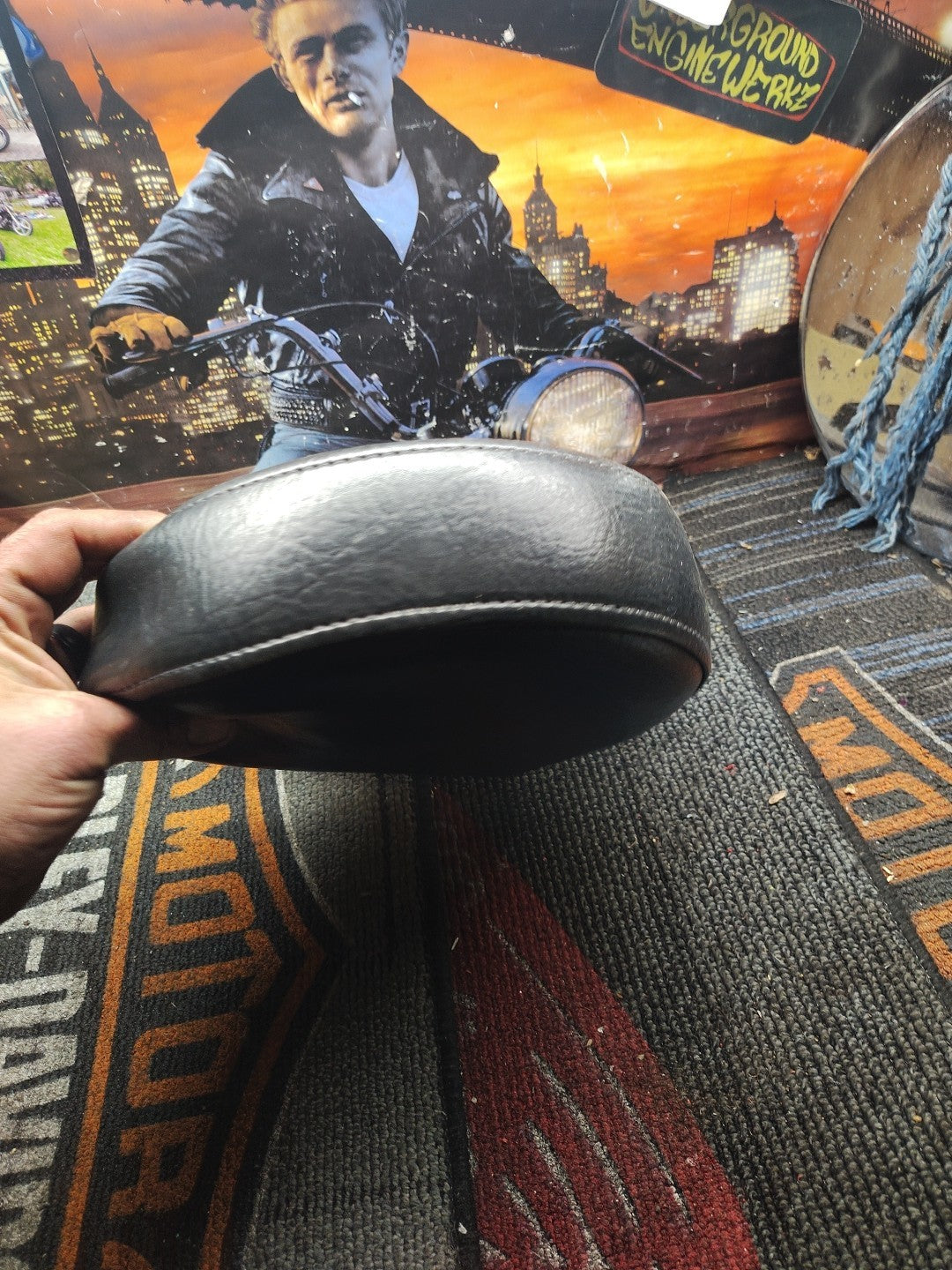 Motor Driver Backrest For Harley Touring Bikes With A Pillow Ttop Or High Seat