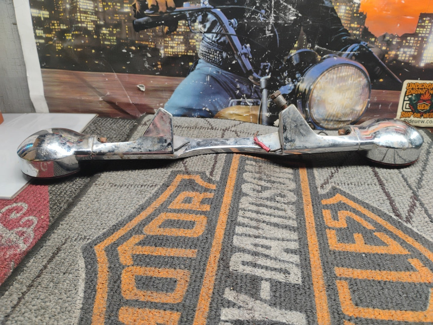 Harley touring softail Road King Rear Blinker Turn Signal Bar 