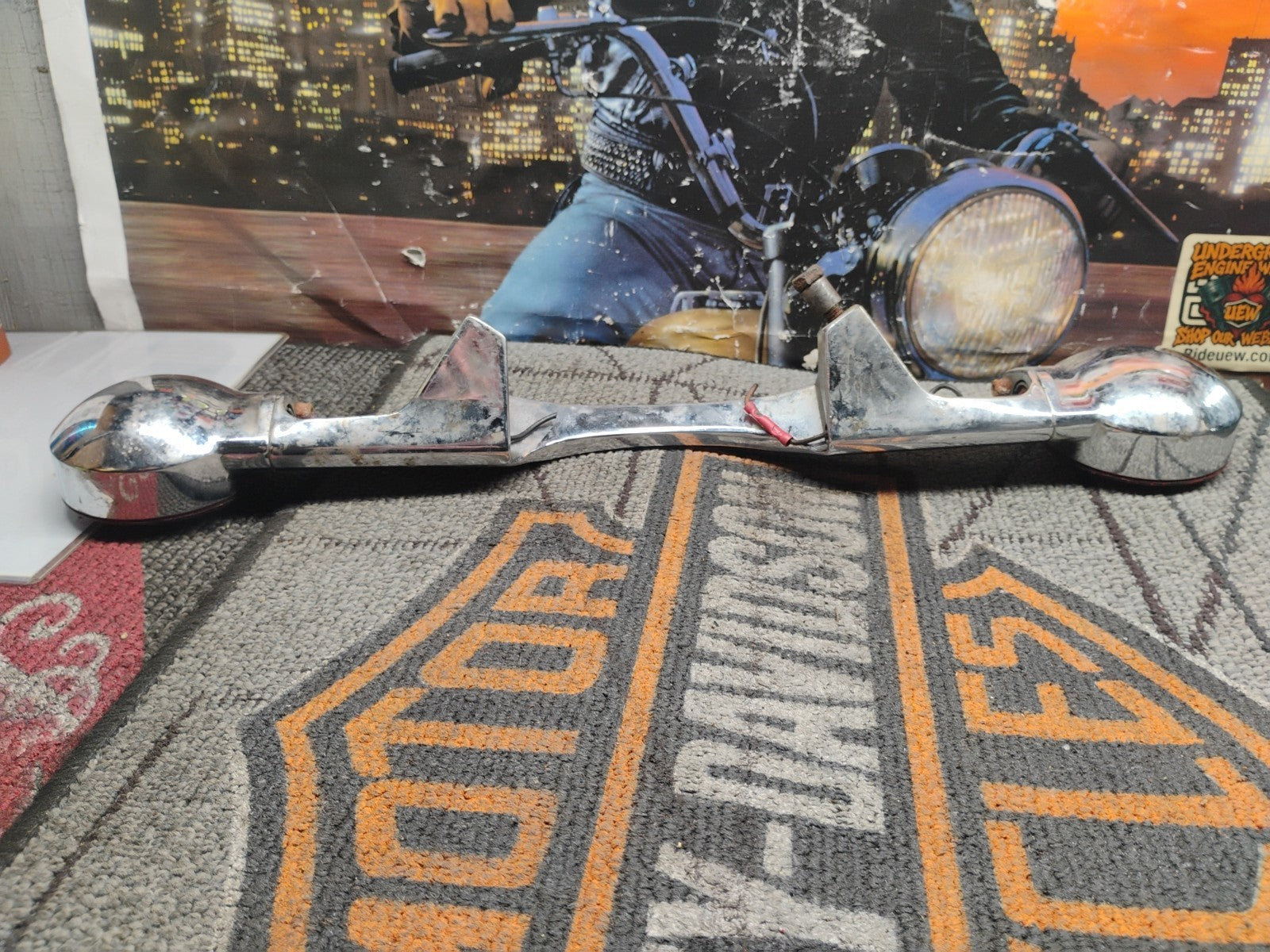 Harley touring softail Road King Rear Blinker Turn Signal Bar 