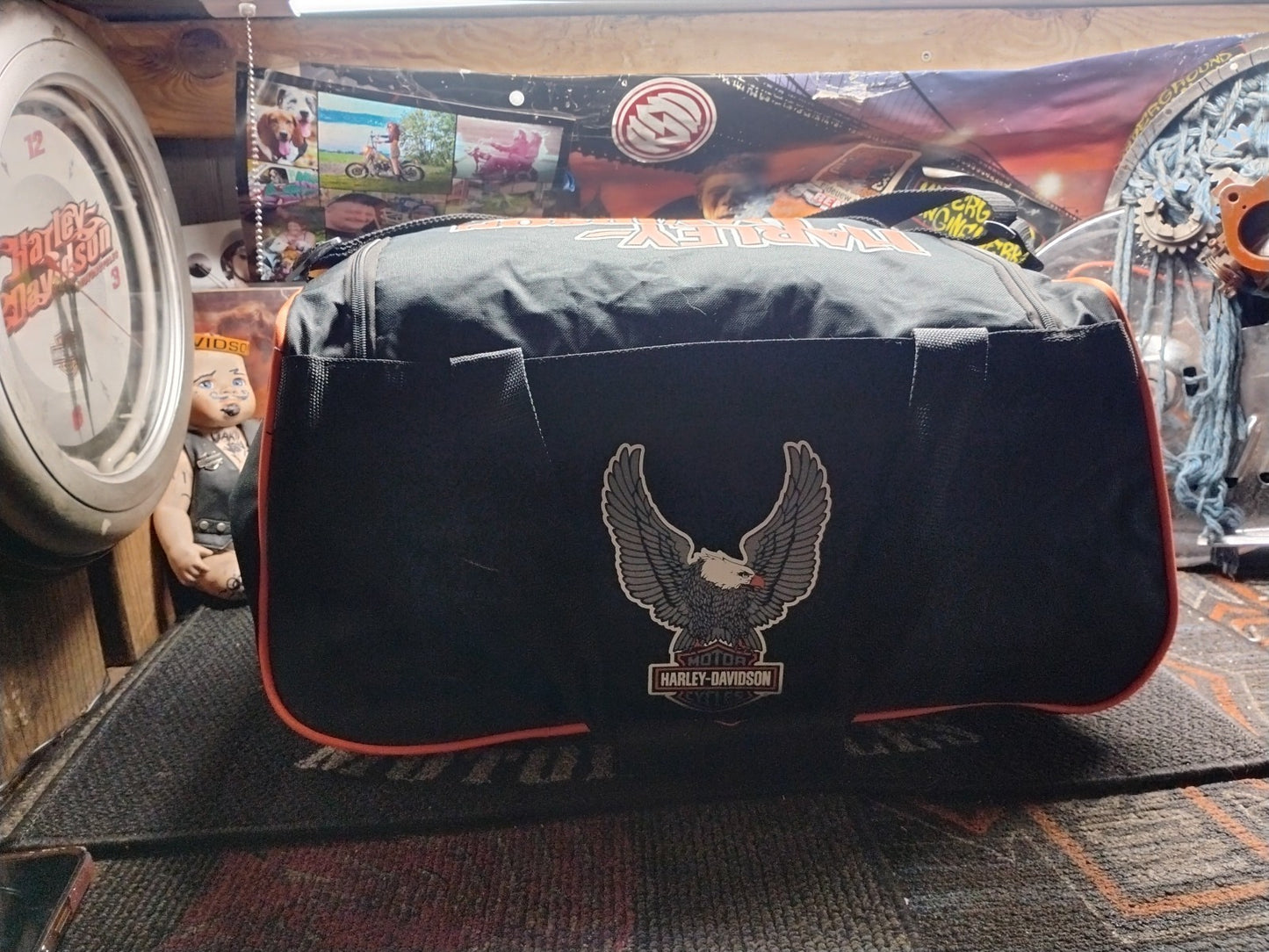 HARLEY DAVIDSON MOTORCYCLES LIGHTWEIGHT LOGO TRAVEL CARRY BAG SIZE MEDIUM 