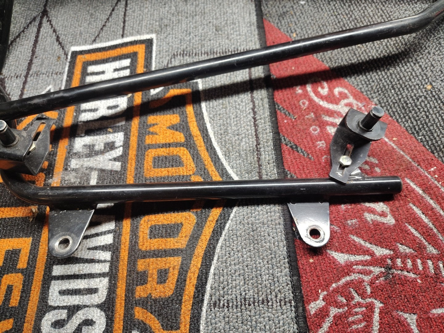 Hard Saddlebag Saddle bag Conversion Brackets Mounts For Harley Davidson Softail