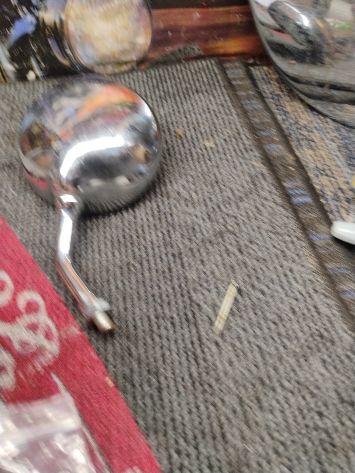 Motorcycle LSide Rear View MirrorsChrome Round 10mm For Triumph Bonneville T100