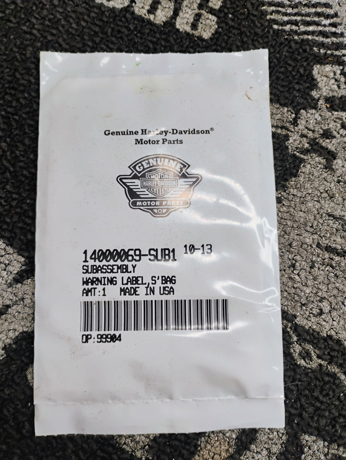 OEM Harley-Davidson Saddlebag Hardware Kit Prepack 68396-95