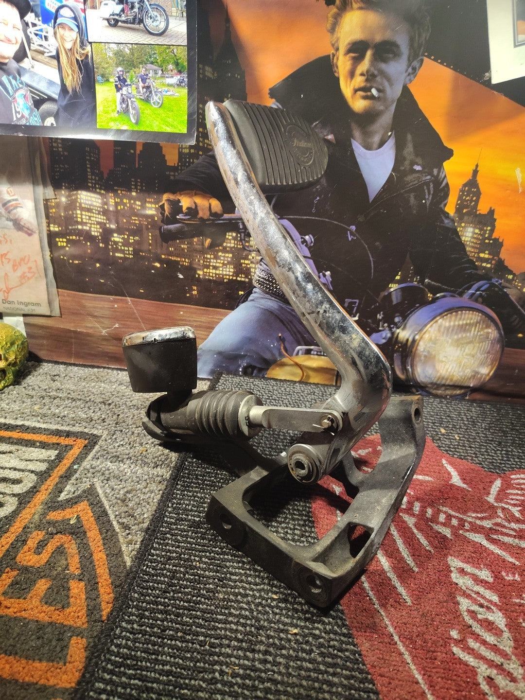 2017 Indian Chieft Rear Brake Pedal Lever Bracket An Master Cylinder 