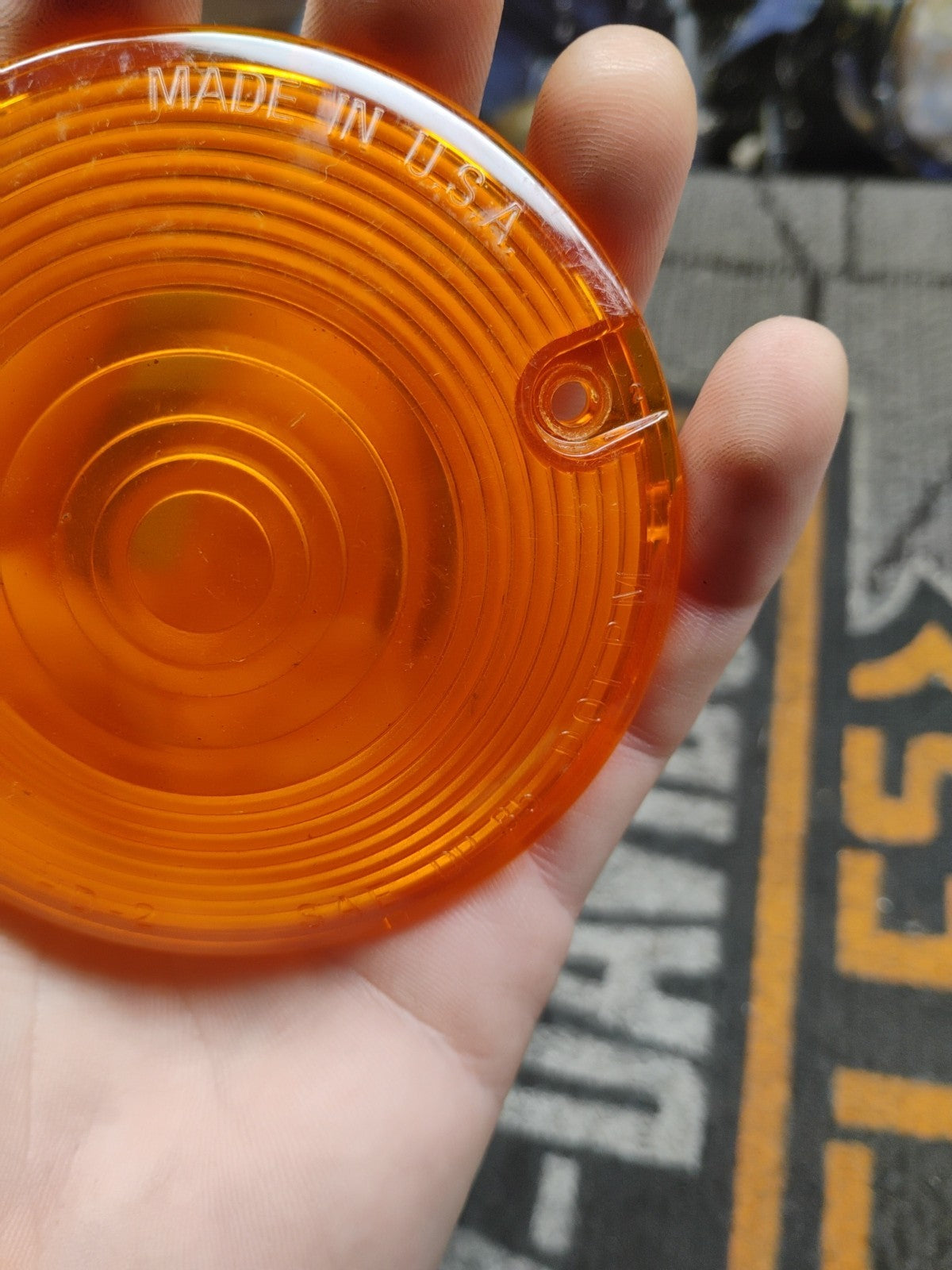 Harley Davidson Turn Signal Lense Amber HD 2 SAE DP 85 DOT PM 