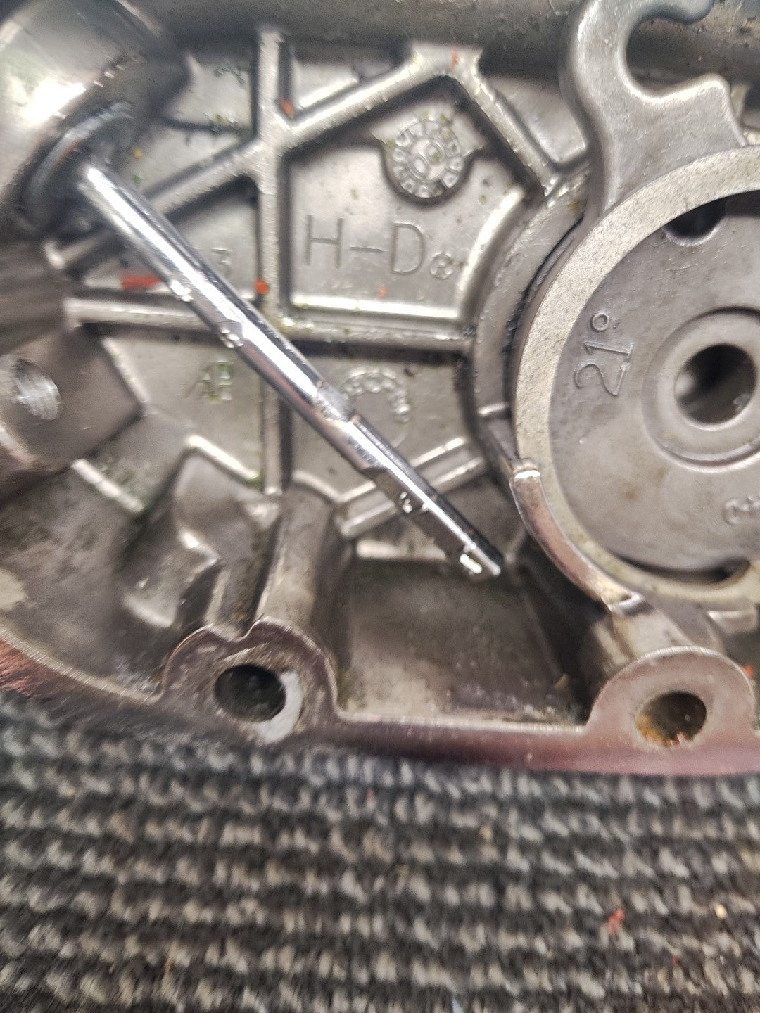 HARLEY DAVIDSON TRANSMISSION COVER CHROME Clutch Ramp & Dipstick 37082-99