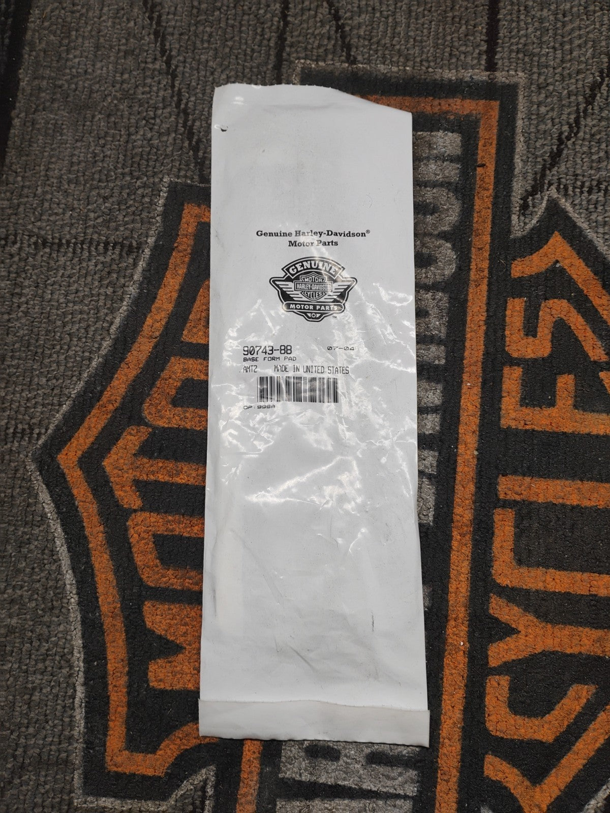 Harley-Davidson Base Form Pad Part Number - 90743-88