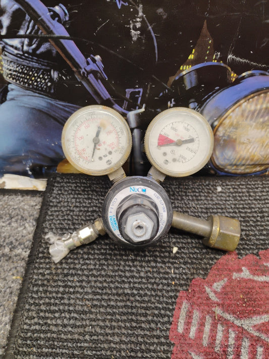 NUCO2 CGA E-4 201-100-580I 3000PSI REGULATOR GAUGE 