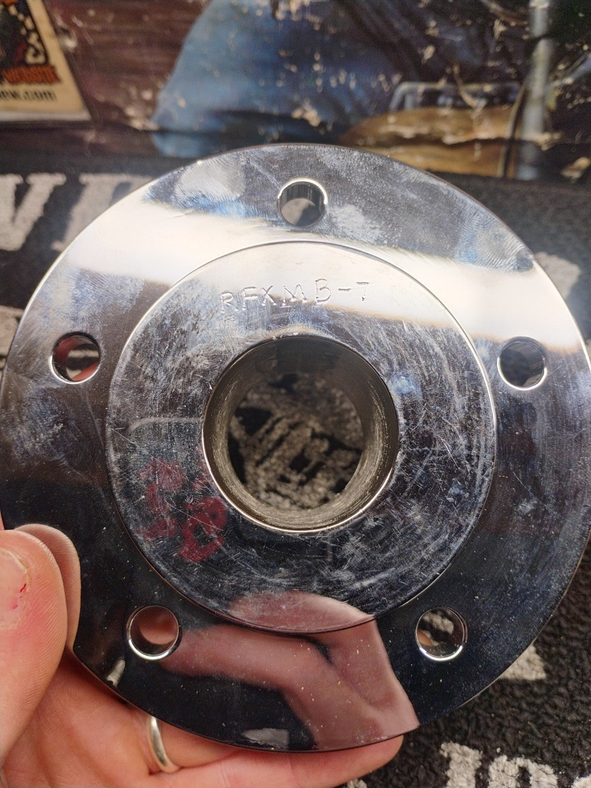 RFXMB-7 2.680 Wheel Hub Spacer Adapter Chrome 2000-Up Harley-Davidson