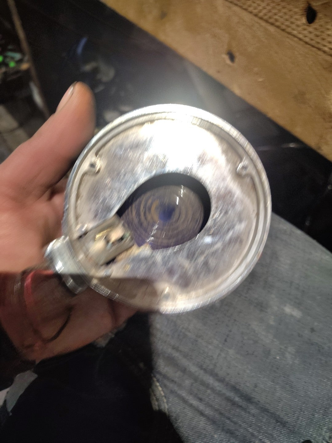 Vintage Cyclestat Blue Flashing Light SAE STI64.For Parts Non Working Condition.