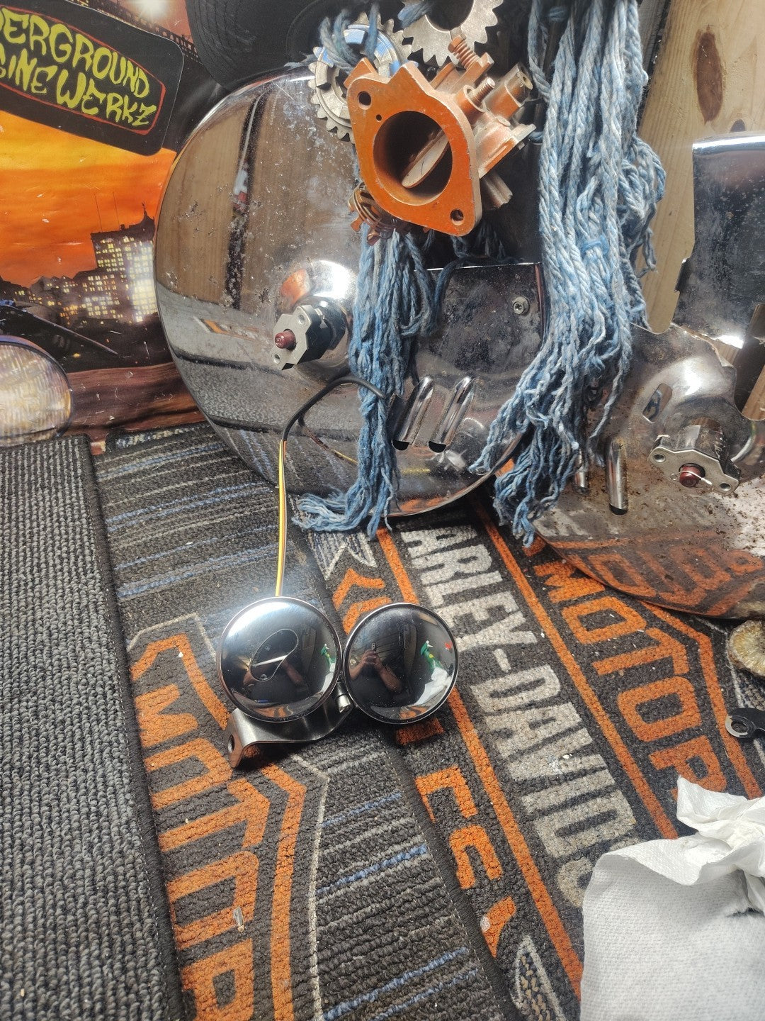 Harley-Davidson 2017 Softail FLS Gas Cap& Fuel Gauge Chrome 75241-08 Will Sep