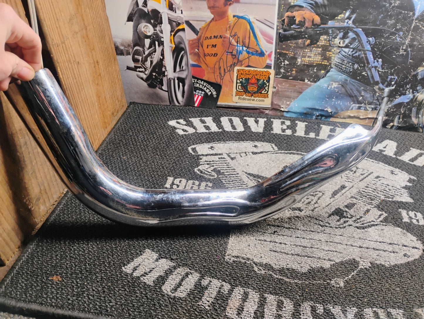 Harley-Davidson Flame Exhaust Heat Shield Chrome Pipe Cover OEM Styl