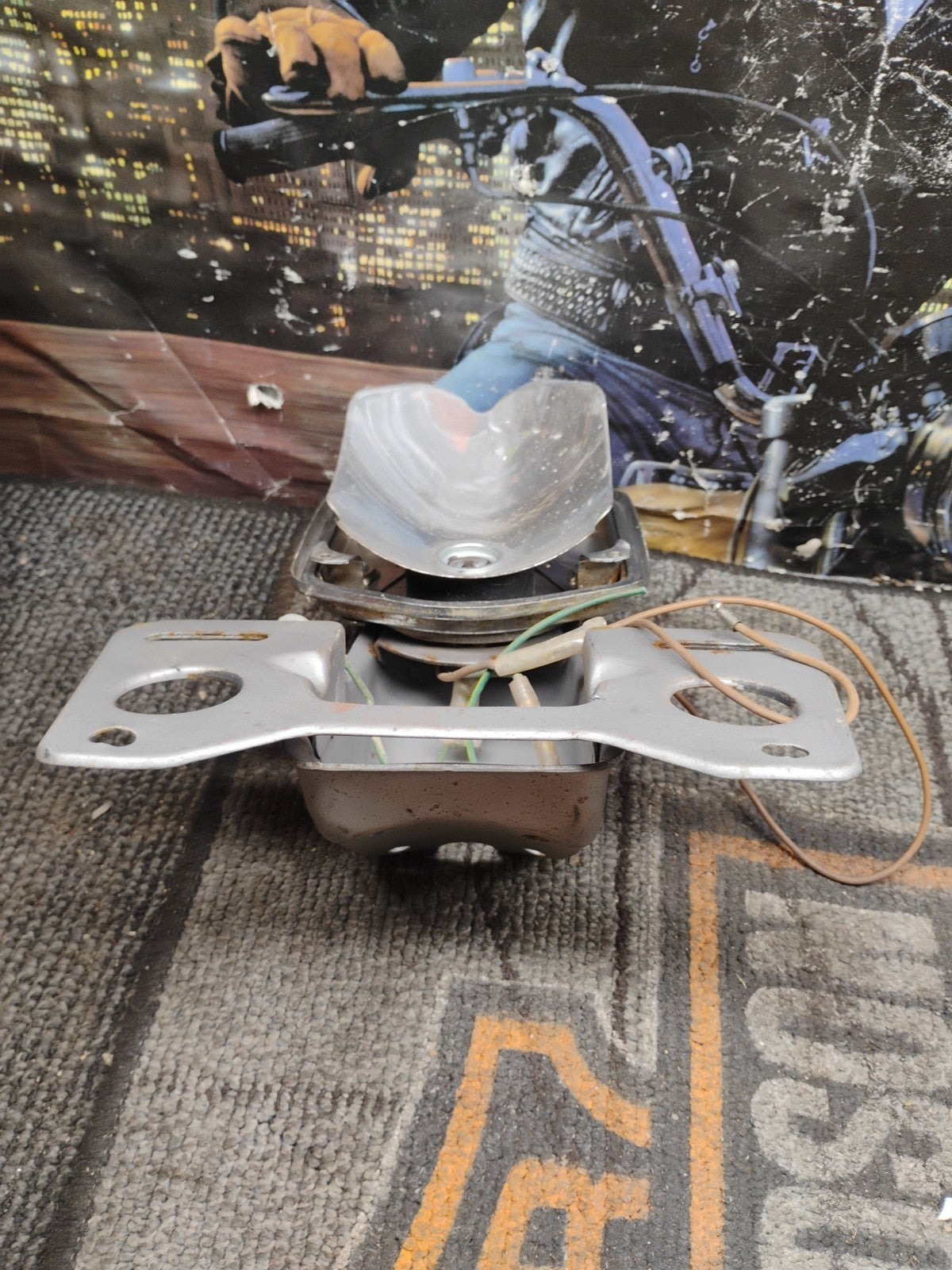 1974 Honda CB125s Brake Light  & License Plate Holder