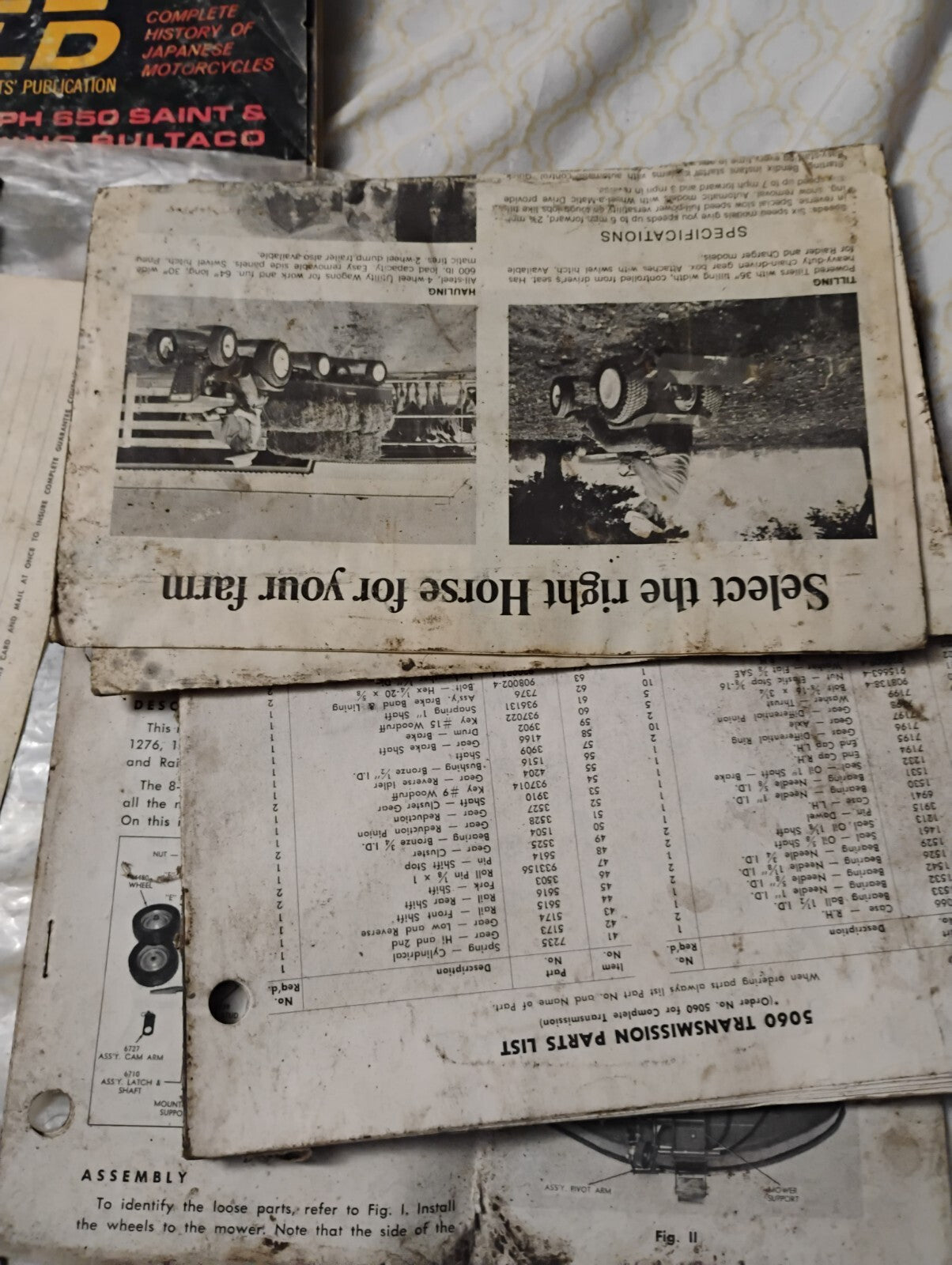 Wheel Horse Koler Lawn tractors riding mower workhorse Service Manuals Lot 