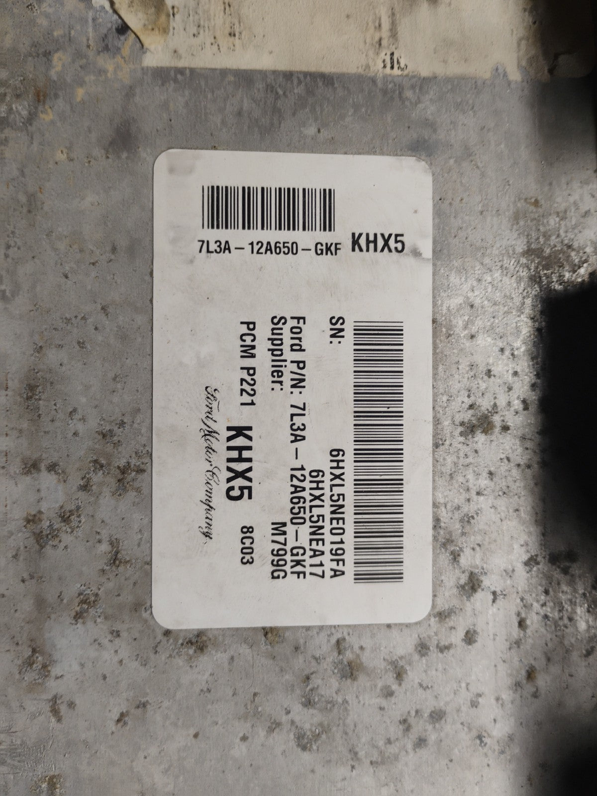 OEM 07–08 Ford F-150 5.4L PCM ECM ECU Programmed VIN & Key 7L3A-12A650-GKF KHX5