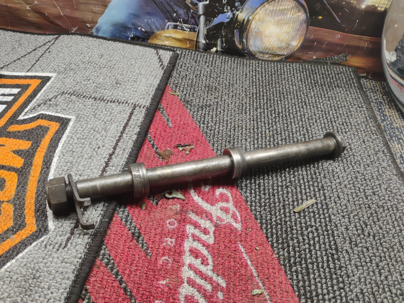 1991 Honda CBR600 F2 Rear Back Axle, Bolt,Spacer Nut CBR600F2 