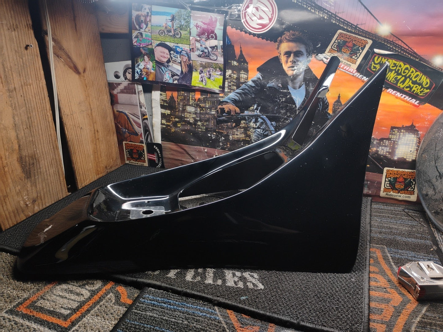 1996-1998 Buell S1 Lightning Rear Tail Fairing Seat Cowl Black OEM M0190.TA