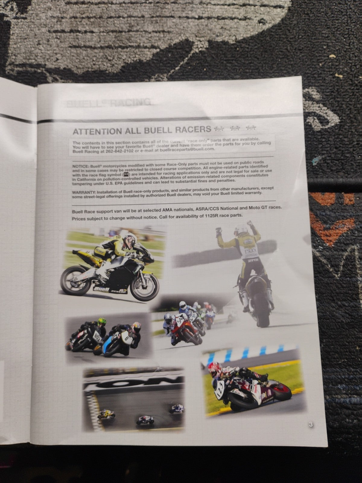 Genuine Buell Parts & Accessories Manual July 2009 P/N 99570-10BUZ