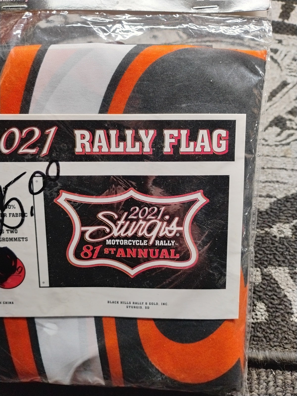 New In Package 2021 Sturgis Motorcycle Rally 81st Annual Flag