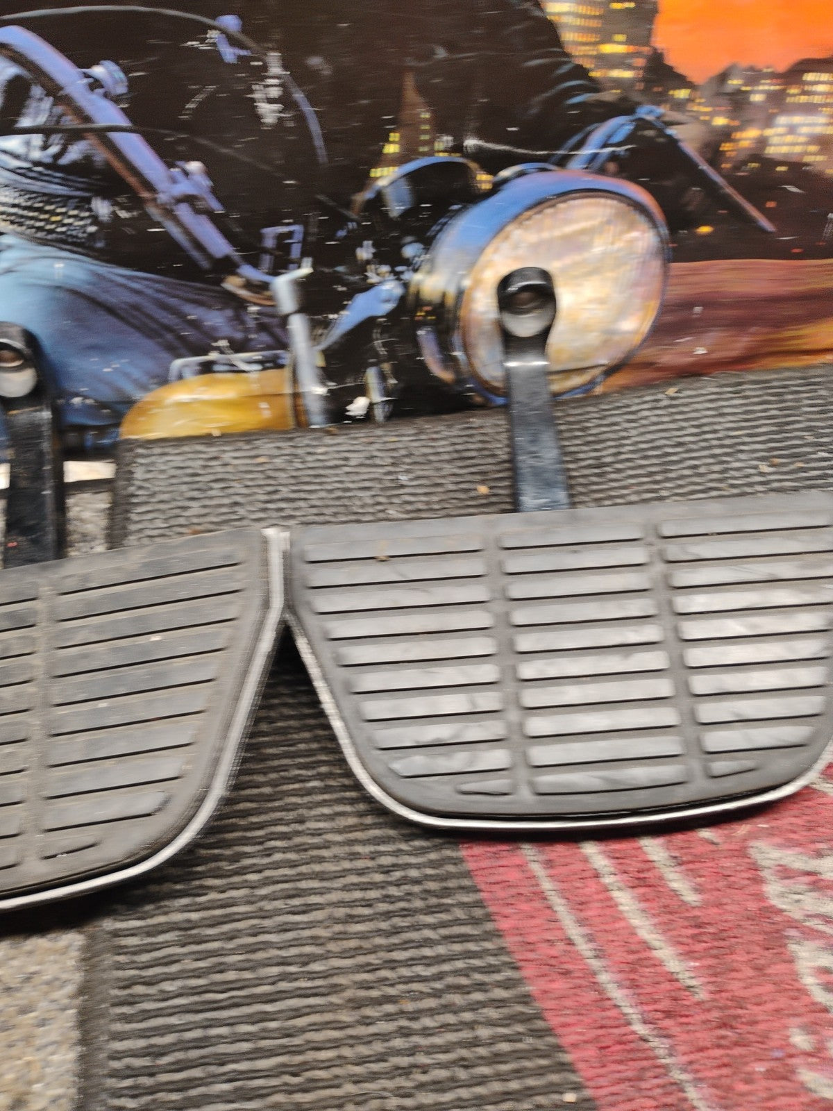 Harley Davidson Road King Electra Glide Left Right Passenger Footrest Footboards