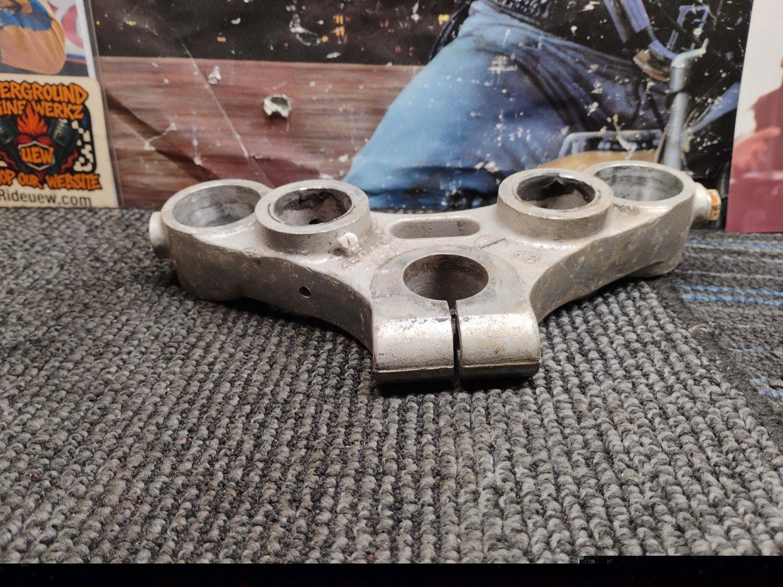 N.O.S.HARLEY DAVIDSON TOP TRIPLE TREE CLAMP 45738-73 FXR XL DYNA CAST# 45740-62A