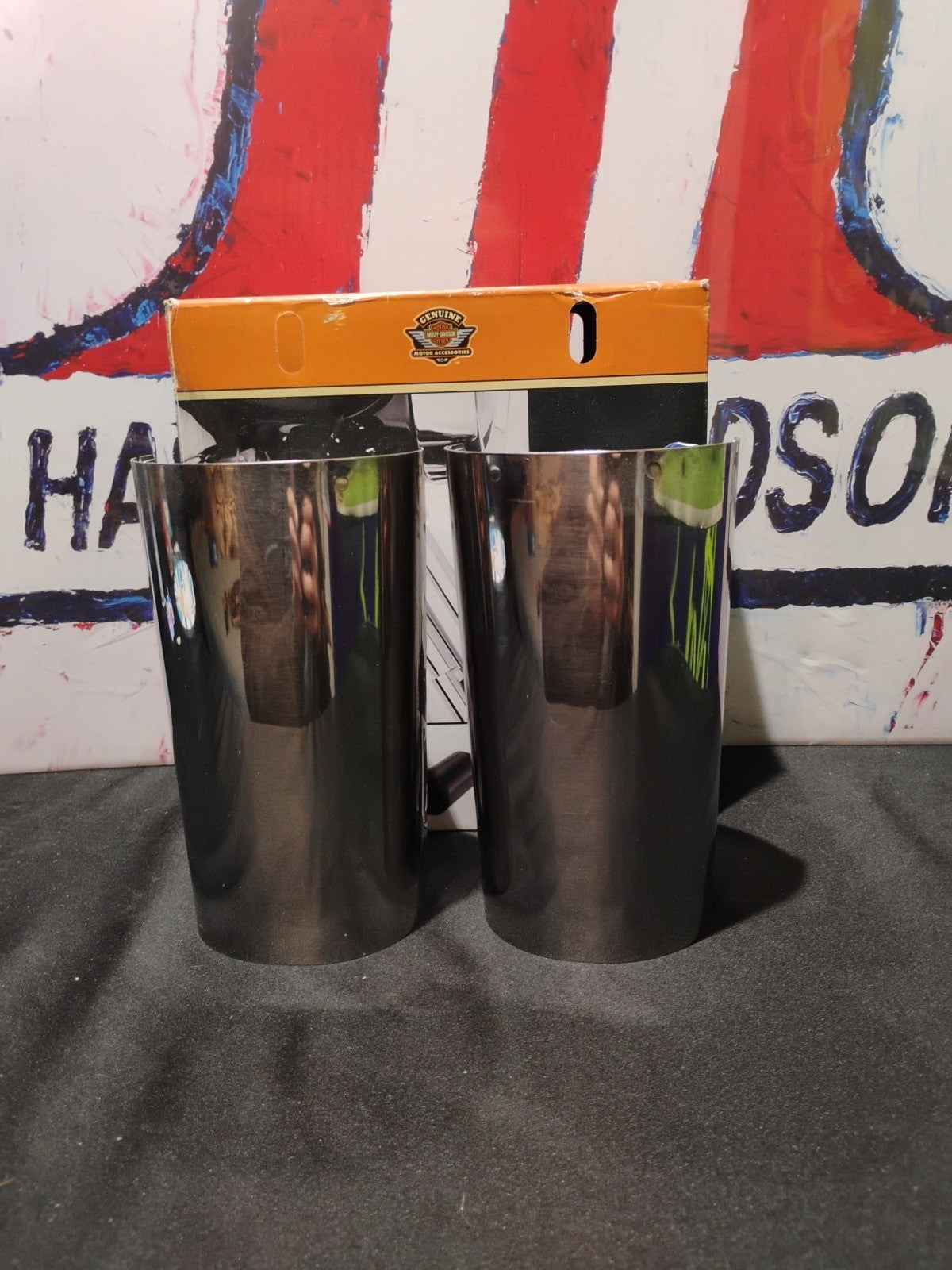 Harley Davidson upper Fork Slider Covers, Chrome