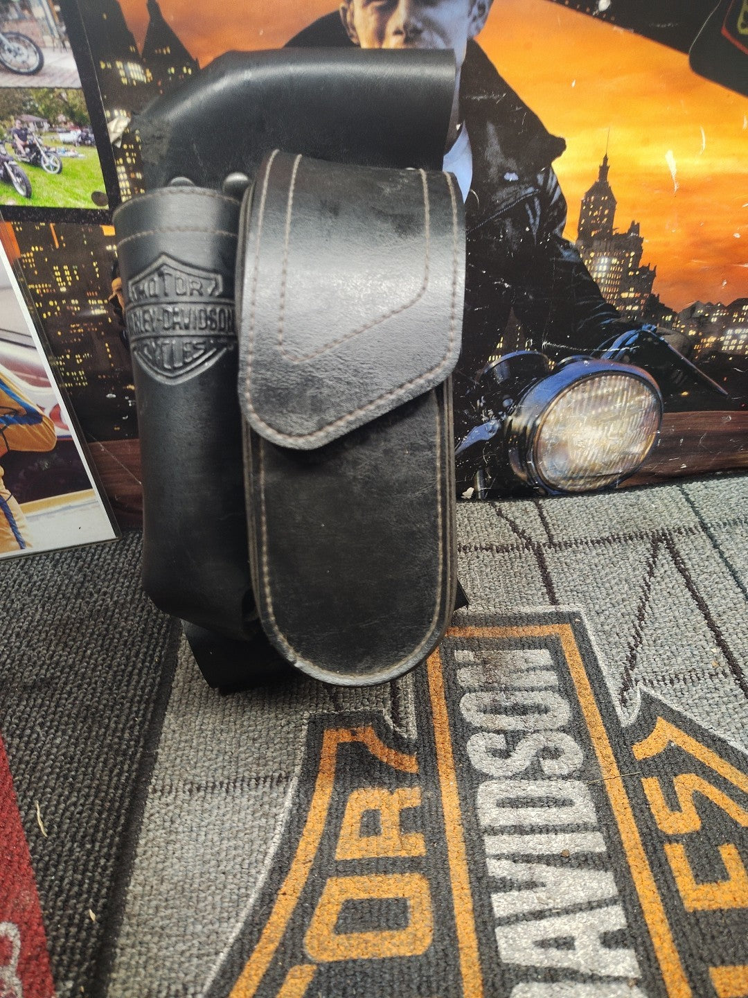 Harley Davidson Saddlebag Guard Bag with Water Bottle Holder