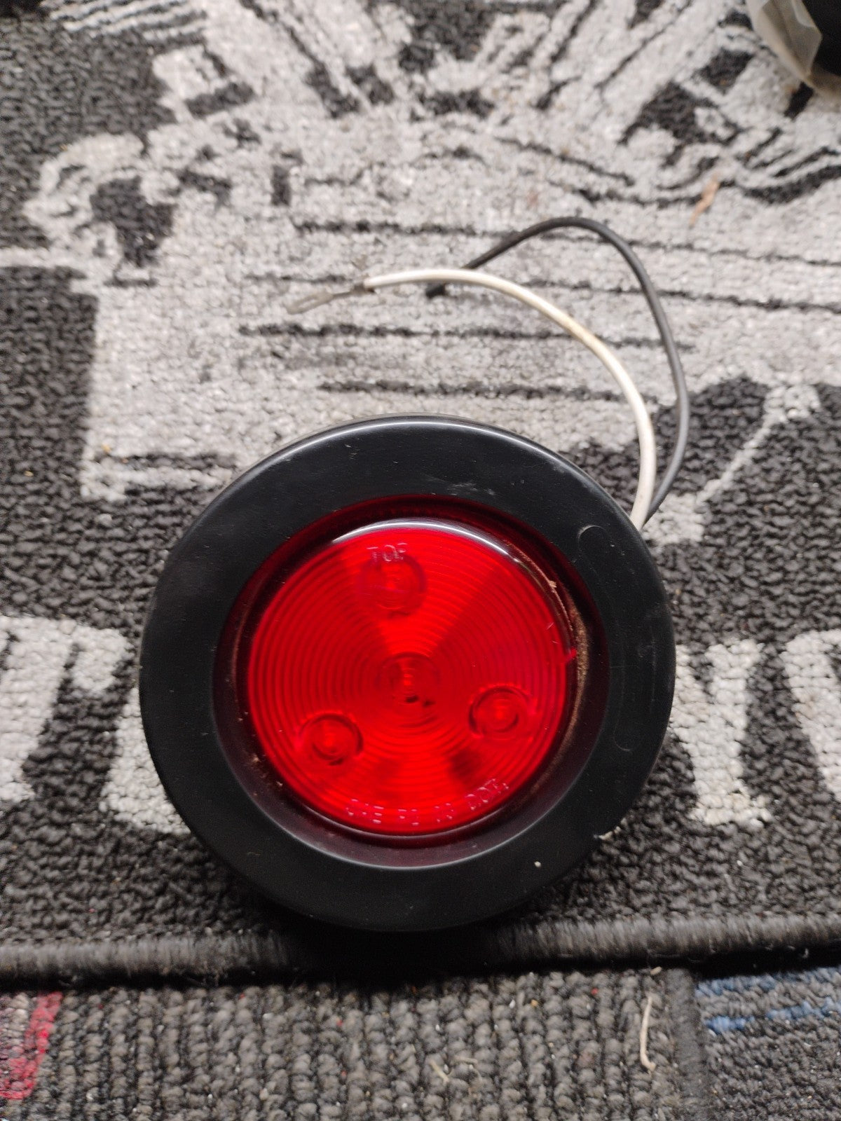 Fortpro 2-1/2" Red Round Clearance/Marker Led Light with 4 LEDs and Red Lens | F