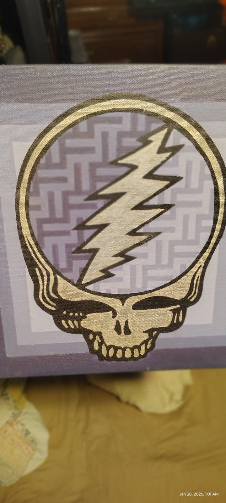 Hand Painted Grateful Dead Still Your Face Painting One Of A Kind Art 